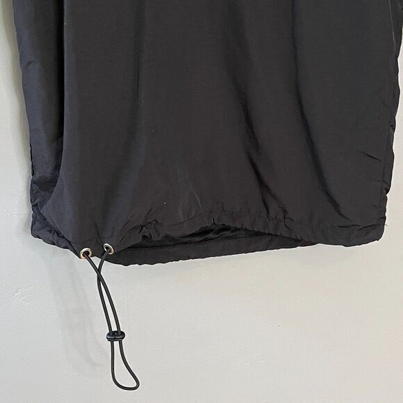 Danielle GUIZIO Hooded Windbreaker Zipper Pocket Black Size S Softshell Festival - Picture 2 of 14